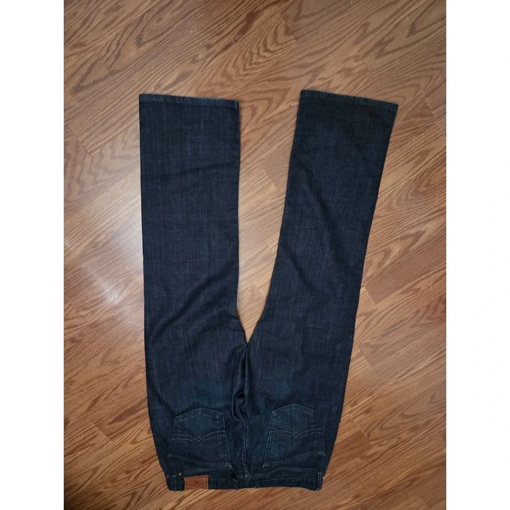 Lucky Brand 221 Original Straight Mens Dark Wash Denim Jeans 36x32 Blue‎